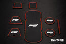 KAZAMA Interior Rubber Mat Set (Glow-in-the-Dark Logo) – Toyota 86 ZN6 / GR86 ZN8 / Subaru BRZ ZC6 / ZD8 – image 1