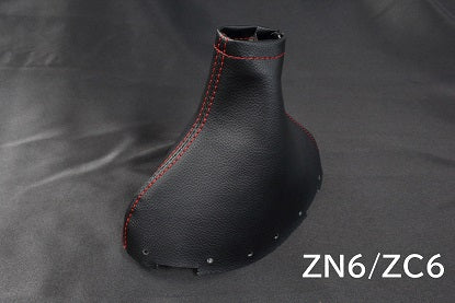 KAZAMA Shift Boot (PVC Black / Red Stitch) – Toyota 86 / Subaru BRZ – image 1