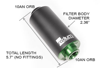 Radium フューエルフィルター 高流量｜High-Flow Fuel Filter（6/10/100ミクロン） - 0