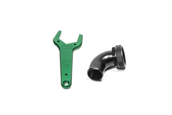 Radium Engineering 24AN 75°ホースエンド（フィラーネック接続パーツ）専用レンチ付き