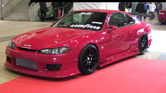 Aero Kit for S15, Front bumper, Side skirts, Rear bumper, Glare
