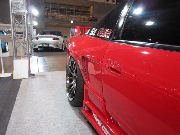 GT Rear Wide Fenders for S13 Hatchback, 30mm or 50mm, Rear, Glare