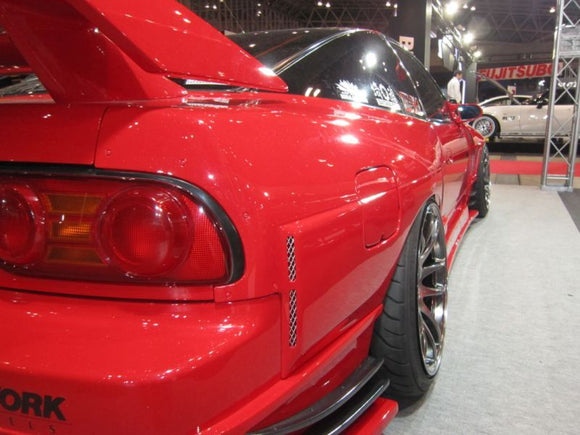 GT Rear Wide Fenders for S13 Hatchback, 30mm or 50mm, Rear, Glare