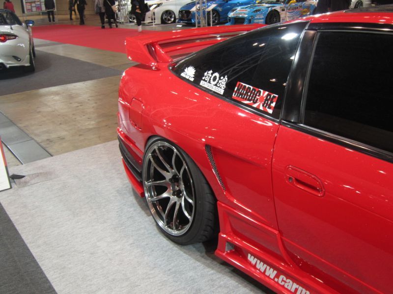GT Rear Wide Fenders for S13 Hatchback, 30mm or 50mm, Rear, Glare