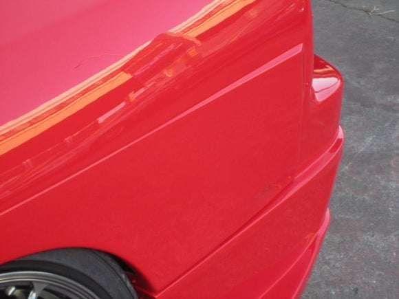 GT Rear Wide Fenders for S13 Hatchback, 30mm or 50mm, Rear, Glare