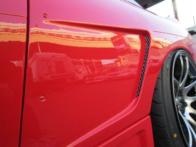 GT Rear Wide Fenders for S13 Hatchback, 30mm or 50mm, Rear, Glare