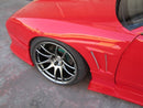 GT Front Wide Fenders for S13 Hatchback, 30mm or 50mm, Front, Glare-8