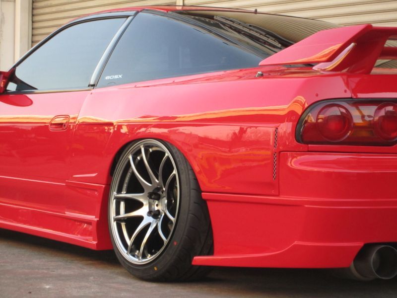 GT Rear Wide Fenders for S13 Hatchback, 30mm or 50mm, Rear, Glare