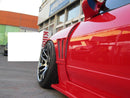 GT Front Wide Fenders for S13 Hatchback, 30mm or 50mm, Front, Glare-12