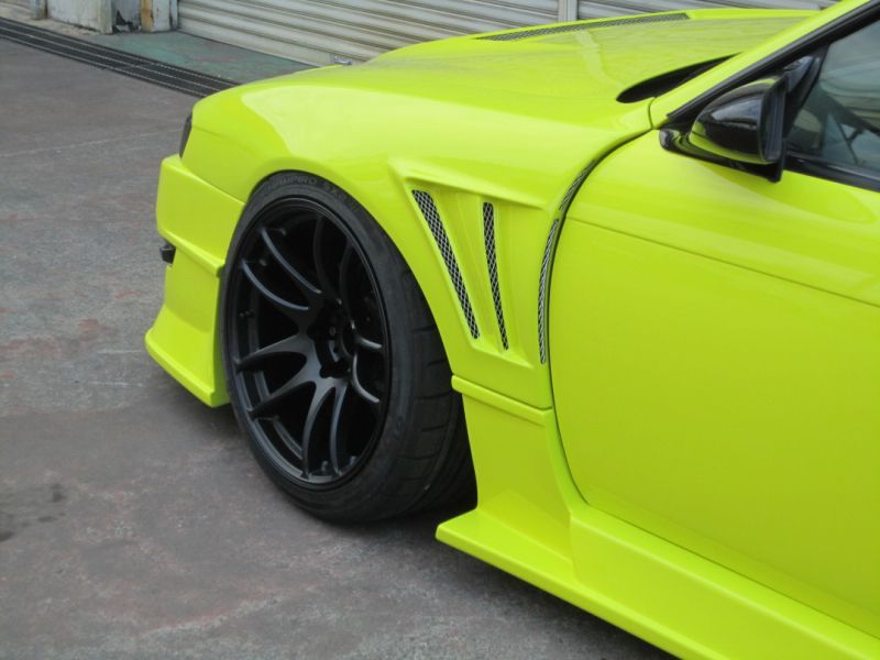 GT Wide Fender, Front for S14 Kouki, 30mm or 50mm Glare