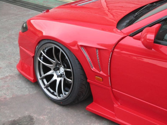 GT Wide Fender, Front for S15, 30mm or 50mm, Glare