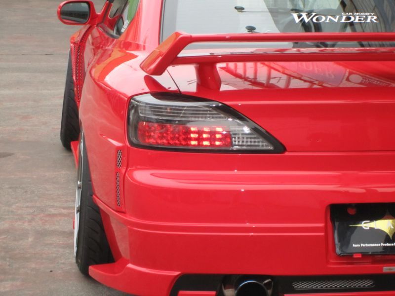 GT Rear Wide Fender for S15, 30mm or 50mm, Glare
