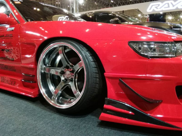 SD Front Wide Fenders Front for S13 Coupé, 30mm, Glare