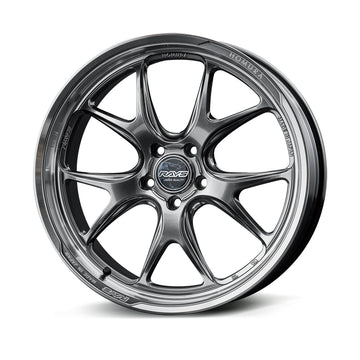 RAYS HOMURA 2x5RA wheel in Grace Silver / Rim DMC (QAJ)