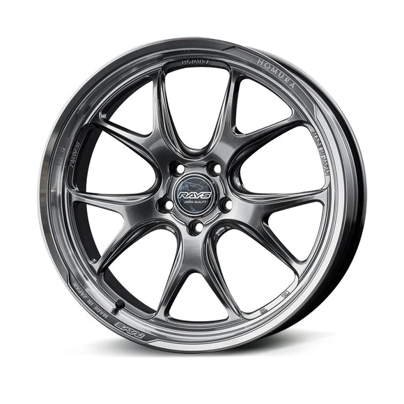 RAYS HOMURA 2x5RA wheel in Grace Silver / Rim DMC (QAJ)
