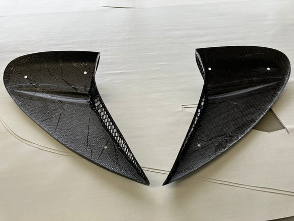 Side Air Intake Covers for Lotus Exige S2 (2004–2011) – Dry Carbon Prepreg