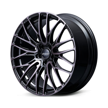 RAYS HOMURA 2x10BD BLACK CLEAR EDITION wheel in Glossy Black / Black Clear (BFJ)