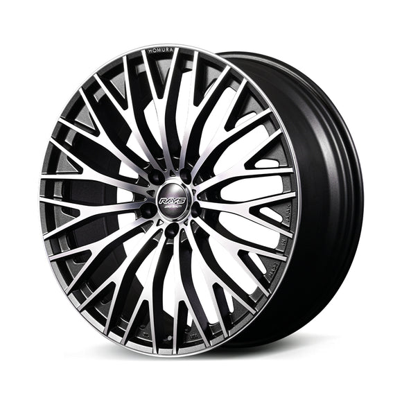 RAYS HOMURA 2x15R wheel in Semi Gloss DMC / Side Glass Black (6BJ)