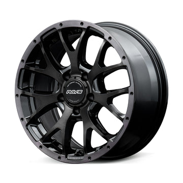 RAYS HOMURA 2x7FA BLACK CLEAR EDITION wheel in Glossy Black / Rim Black Clear (BFJ)
