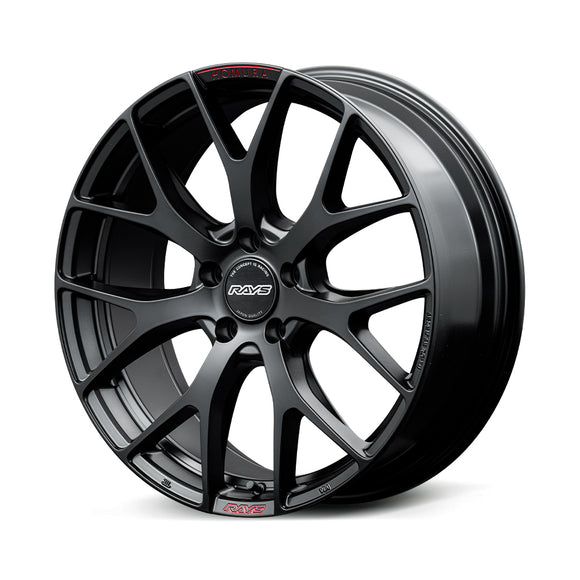 RAYS HOMURA 2x7FT SPORT EDITION wheel in Semi Gloss Black / RAP Red Clear (B7J)