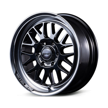 RAYS HOMURA 2x9L-RA JET BLACK EDITION wheel in Black Chrome Coating / Rim DMC (YAJ)