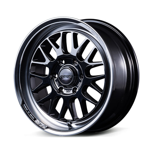 RAYS HOMURA 2x9L-RA JET BLACK EDITION wheel in Black Chrome Coating / Rim DMC (YAJ)