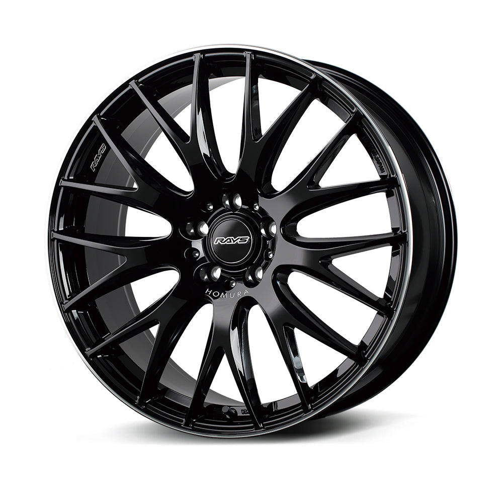RAYS HOMURA 2X9 – Glossy Black/Rim Edge DMC (BVK)