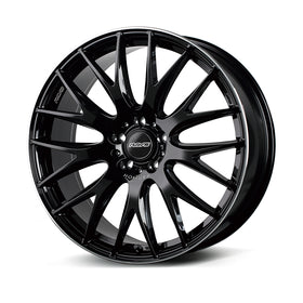 RAYS HOMURA 2X9 Plus – Glossy Black / Rim Edge DMC (BVK)