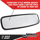 Longacre 52-22531 17" Wide Angle Mirror Kit - Short Brackets
