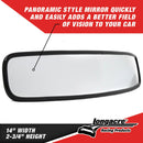 Longacre 52-22535 14" Wide Angle Mirror Kit - Short Brackets