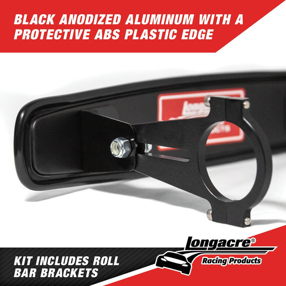 Longacre 52-22535 14" Wide Angle Mirror Kit - Short Brackets