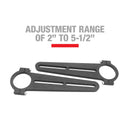 Longacre 52-22537 14" Wide Angle Mirror Kit - Long Brackets