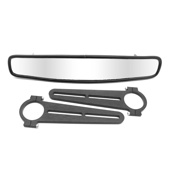 Longacre 52-22537 14" Wide Angle Mirror Kit - Long Brackets