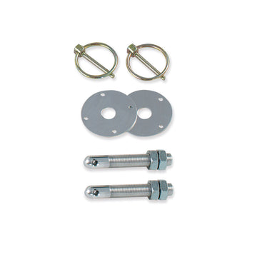 Longacre 52-23510 Aluminum Hood Pin Kit - 3/8"-24 Set of 2