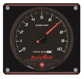 Longacre 52-44477 AccuTech™ SMi™ Stepper Motor Memory Tach - Black in Aluminum