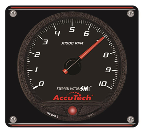 Longacre 52-44477 AccuTech™ SMi™ Stepper Motor Memory Tach - Black in Aluminum