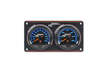 Longacre 52-44560 SMi™ Elite Waterproof Gauge Panel, 2 Gauge Oil Pressure/Wate