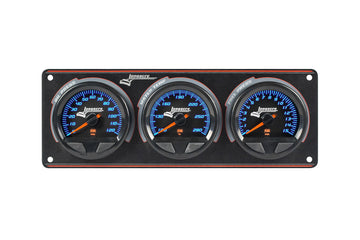Longacre 52-44562 SMi™ Elite Waterproof Gauge Panel, 3 Gauge Oil Pressure/Wate