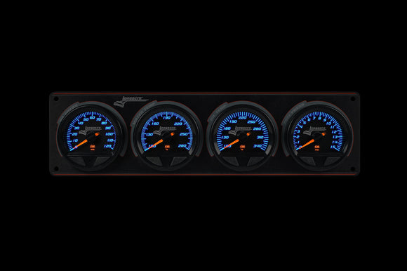 Longacre 52-44566 SMi™ Elite Waterproof Gauge Panel, 4 Gauge Oil Pressure/Wate