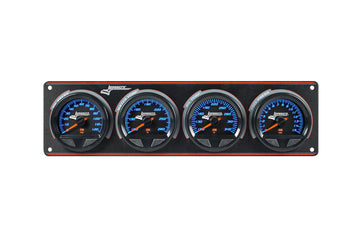 Longacre 52-44566 SMi™ Elite Waterproof Gauge Panel, 4 Gauge Oil Pressure/Wate