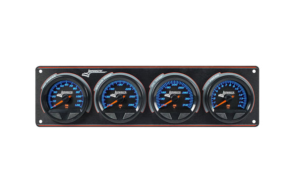 Longacre 52-44566 SMi™ Elite Waterproof Gauge Panel, 4 Gauge Oil Pressure/Wate