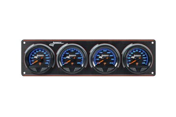 Longacre 52-44567 SMi™ Elite Waterproof Gauge Panel, 4 Gauge Oil Pressure/Wate