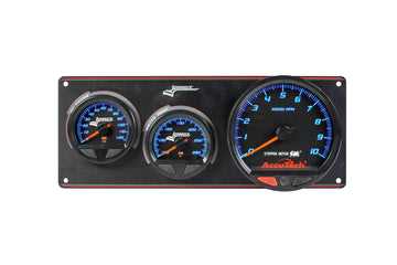Longacre 52-44572 SMi™ Elite Waterproof Gauge Panel, 2 Gauge Oil Pressure/Wate