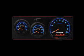 Longacre 52-44572 SMi™ Elite Waterproof Gauge Panel, 2 Gauge Oil Pressure/Wate