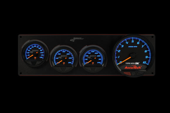 Longacre 52-44573 SMi™ Elite Waterproof Gauge Panel, 3 Gauge Oil Pressure/Wate