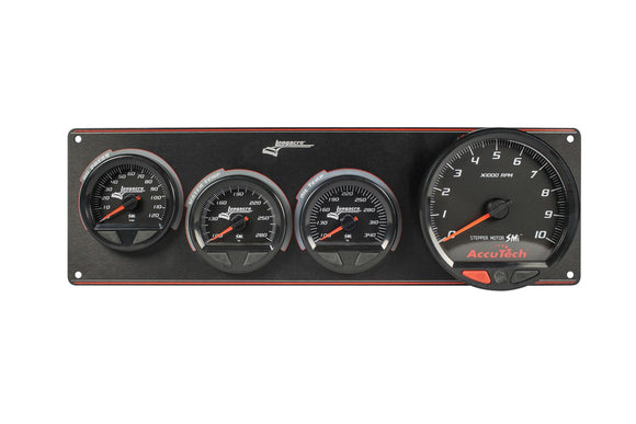 Longacre 52-44573 SMi™ Elite Waterproof Gauge Panel, 3 Gauge Oil Pressure/Wate