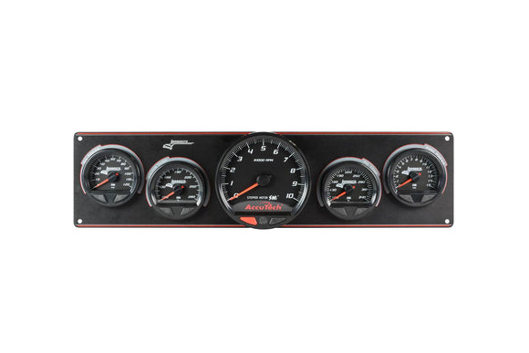 Longacre 52-44577 SMi™ Elite Waterproof Gauge Panel, 4 Gauge Oil Pressure/Wate