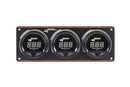 Longacre 52-44662 Digital Elite LED Waterproof Gauge Panel, 3 Gauge Oil Pressu