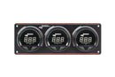Longacre 52-44663 Digital Elite LED Waterproof Gauge Panel, 3 Gauge Oil Pressu