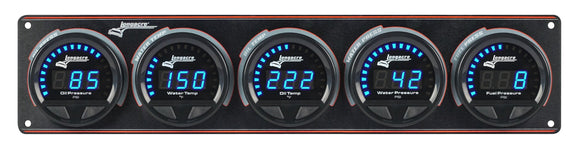 Longacre 52-44670 Digital Elite LED Waterproof Gauge Panel from Longacre, 5 Ga